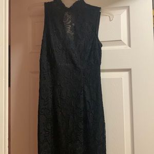 Lace high neck dress